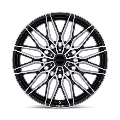 Niche NC278 CALABRIA 6 Gloss Black W/ Machined 24x10 +30 6x135mm 87.1mm - Wheelwiz