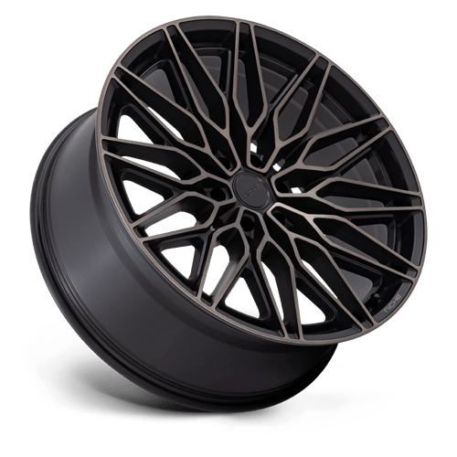 Niche NC278 CALABRIA 6 Matte Black Machined Dark Tint 20x9.5 +30 6x139.7mm 106.1mm