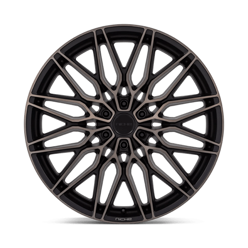 Niche NC278 CALABRIA 6 Matte Black Machined Dark Tint 20x9.5 +30 6x135mm 87.1mm