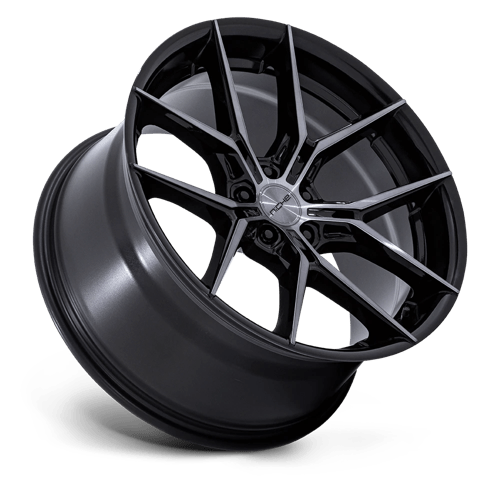 Niche NC279 PRODIGY 5 Gloss Black Dark Tinted Clear 22x9 +15 5x115mm 72.6mm