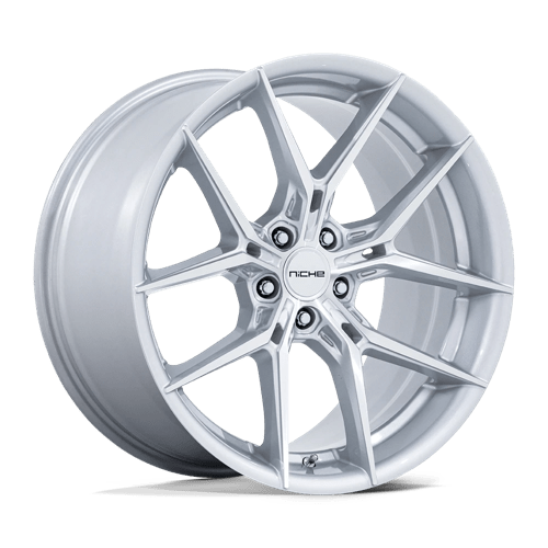 Niche NC279 PRODIGY 5 Silver W/ Machined Face 18x9.5 +22 5x112mm 66.6mm