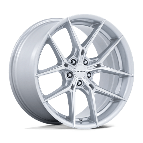 Niche NC279 PRODIGY 5 Silver W/ Machined Face 19x8.5 +38 5x120mm 66.9mm