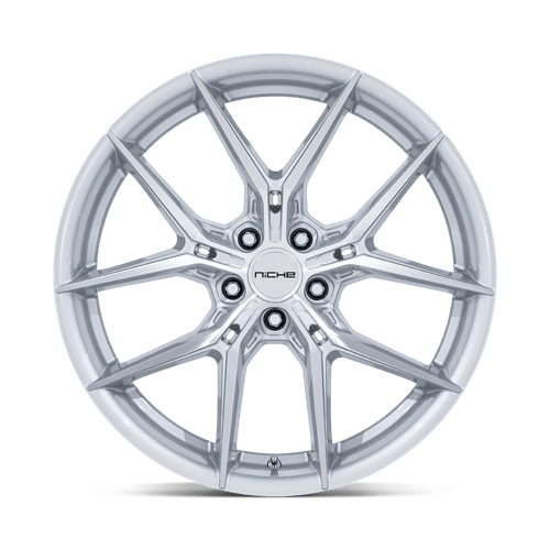 Niche NC279 PRODIGY 5 Silver W/ Machined Face 22x9 +38 5x114.3mm 72.6mm