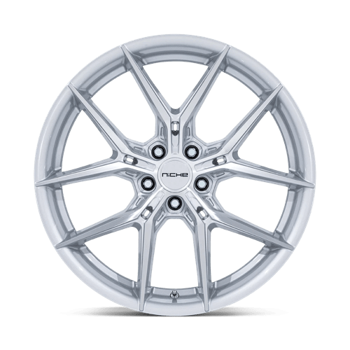 Niche NC279 PRODIGY 5 Silver W/ Machined Face 20x10.5 +40 5x114.3mm 72.6mm - Wheelwiz