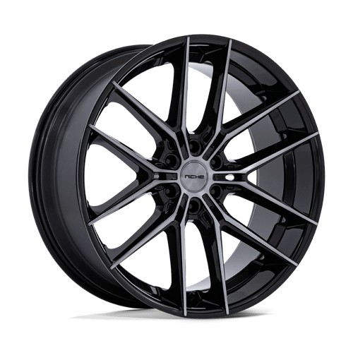 Niche NC280 PRODIGY 6 Gloss Black Dark Tinted Clear 26x10 +25 6x135mm 87.1mm - Wheelwiz