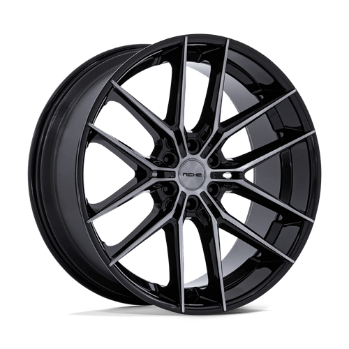 Niche NC280 PRODIGY 6 Gloss Black Dark Tinted Clear 24x10 +25 6x135mm 87.1mm