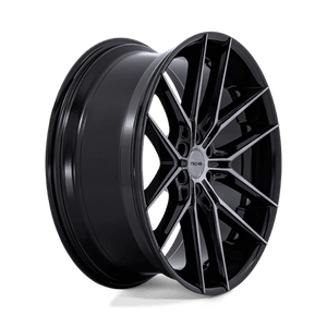 Niche NC280 PRODIGY 6 Gloss Black Dark Tinted Clear 26x10 +25 6x135mm 87.1mm - Wheelwiz