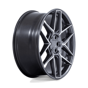 Niche NC281 RISE Anthracite W/ Machined Face 22x9.5 +30 5x120mm 72.6mm