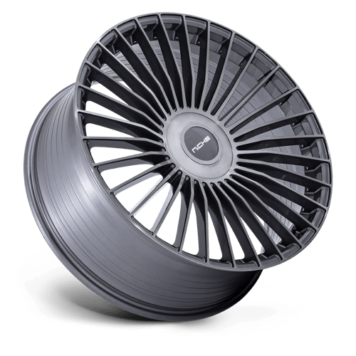 Niche NC282 SERENE Gloss Titanium Brushed 22x10.5 +38 5x112|5x120mm 72.6mm - Wheelwiz