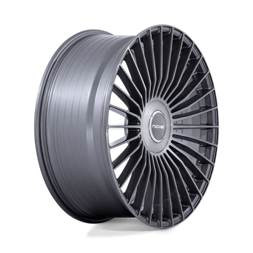 Niche NC282 SERENE Gloss Titanium Brushed 20x10.5 +40 5x112|5x114.3mm 72.6mm - Wheelwiz