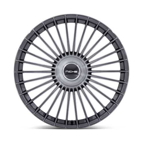 Niche NC282 SERENE Gloss Titanium Brushed 22x9 +38 5x108|5x114.3mm 72.6mm - Wheelwiz