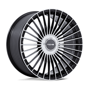 Niche NC282 SERENE Gloss Black W/ Machined Face 24x10 +20 5x130mm 84.1mm - Wheelwiz