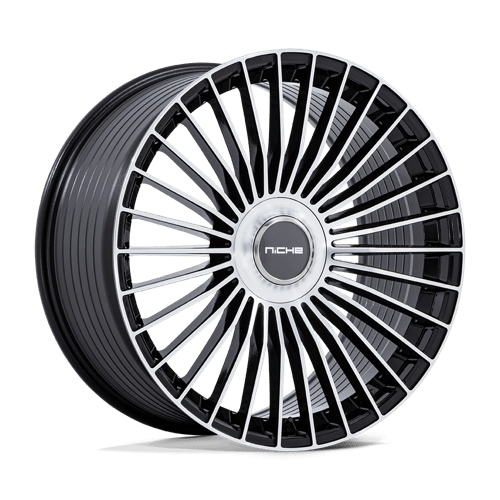 Niche NC282 SERENE Gloss Black W/ Machined Face 24x10 +20 Custom 72.6mm