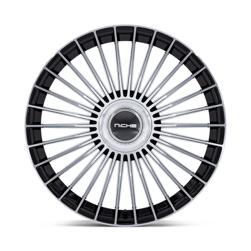 Niche NC282 SERENE Gloss Black W/ Machined Face 22x10 +30 6x135|6x139.7mm 100.3mm - Wheelwiz
