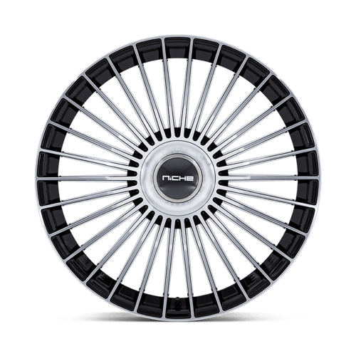 Niche NC282 SERENE Gloss Black W/ Machined Face 22x10 +20 Custom 72.6mm - Wheelwiz