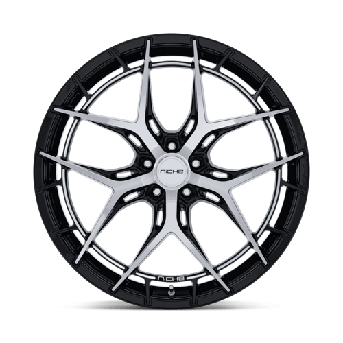 Niche NC286 RIVIERA Gloss Black W/ Machined Face 20x9 +35 5x114.3mm 72.6mm - Wheelwiz