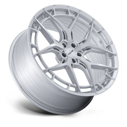 Niche NC286 RIVIERA Gloss Silver W/ Brushed Face 20x9 +20 5x112mm 72.6mm - Wheelwiz