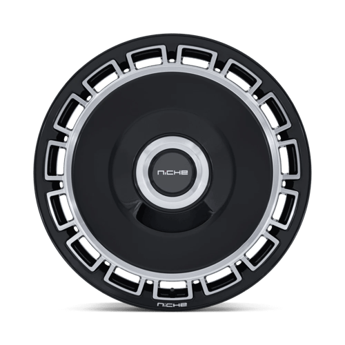 Niche NC287 VENICE Gloss Black W/ Machined Face 22x10.5 +20 Custom 72.6mm - Wheelwiz