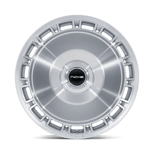 Niche NC287 VENICE Gloss Silver W/ Machined Face 24x10 +35 5x112|5x120mm 74.1mm - Wheelwiz