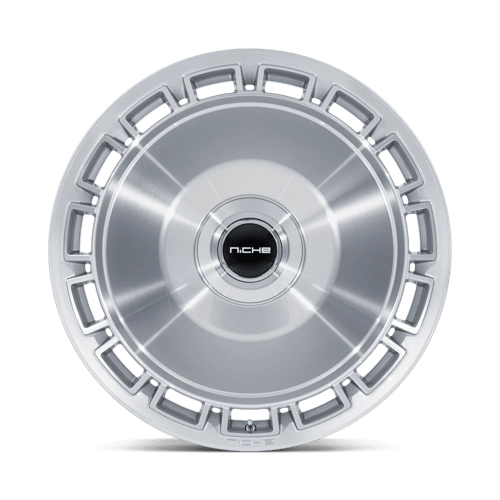 Niche NC287 VENICE Gloss Silver W/ Machined Face 20x10.5 +40 5x112|5x114.3mm 72.6mm - Wheelwiz