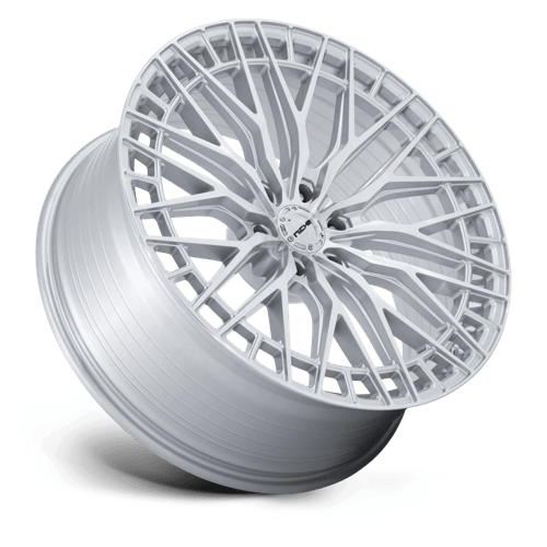 Niche NC288 GENOA Gloss Silver W/ Machined Face 24x10 +20 6x139.7mm 106.1mm - Wheelwiz