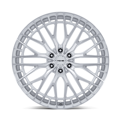 Niche NC288 GENOA Gloss Silver W/ Machined Face 22x10 +30 6x135mm 87.1mm - Wheelwiz