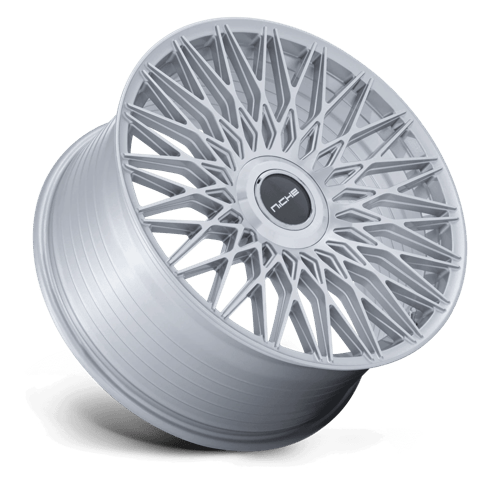 Niche NC289 CAPRI Gloss Silver W/ Machined Face 20x10.5 +38 5x112|5x120mm 72.6mm - Wheelwiz