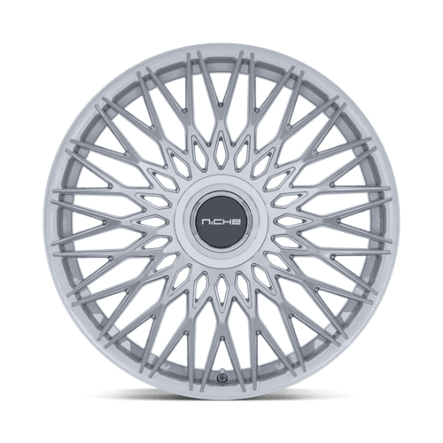 Niche NC289 CAPRI Gloss Silver W/ Machined Face 20x9 +20 5x112|5x120mm 72.6mm - Wheelwiz