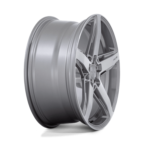 Niche M270 TERAMO Anthracite Brushed Face Tint 20x9 +27 5x112mm 66.6mm - Wheelwiz