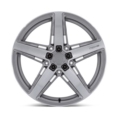Niche M270 TERAMO Anthracite Brushed Face Tint 20x9 +25 5x112mm 66.6mm - Wheelwiz