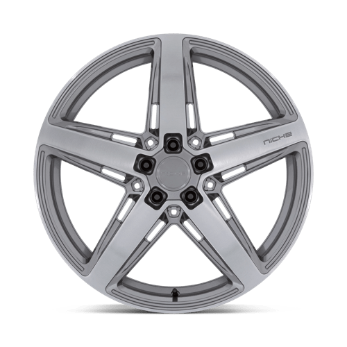 Niche M270 TERAMO Anthracite Brushed Face Tint 20x9.5 +25 5x114.3mm 70.7mm - Wheelwiz