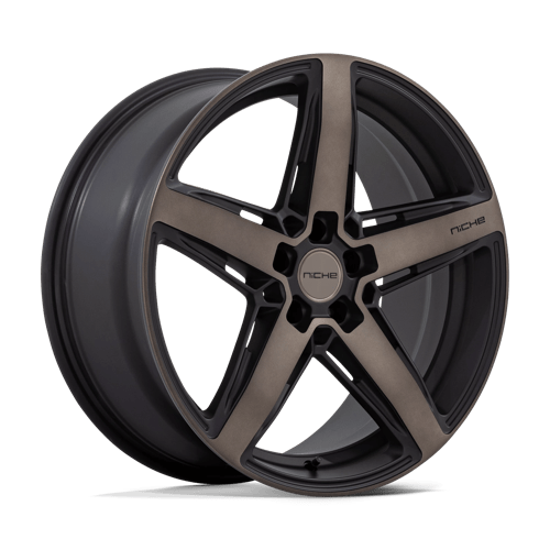 Niche M271 TERAMO Matte Black W Double Dark Tint 20x9.5 +25 5x114.3mm 70.7mm - Wheelwiz