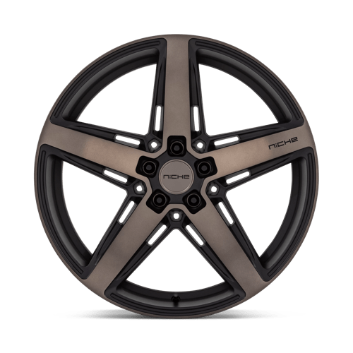 Niche M271 TERAMO Matte Black W Double Dark Tint 20x9 +25 5x112mm 66.6mm - Wheelwiz