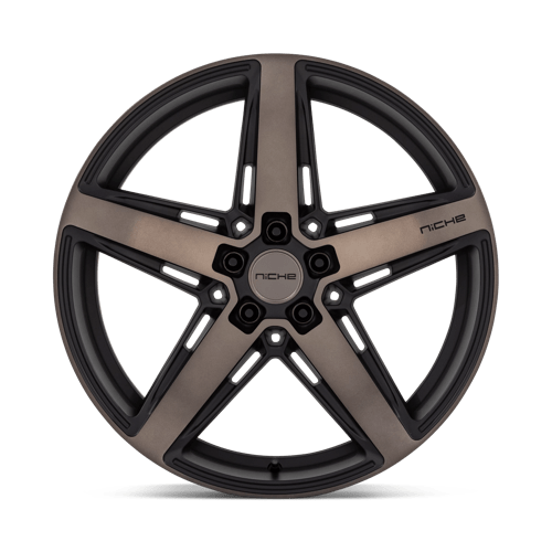 Niche M271 TERAMO Matte Black W Double Dark Tint 20x9.5 +25 5x114.3mm 70.7mm - Wheelwiz