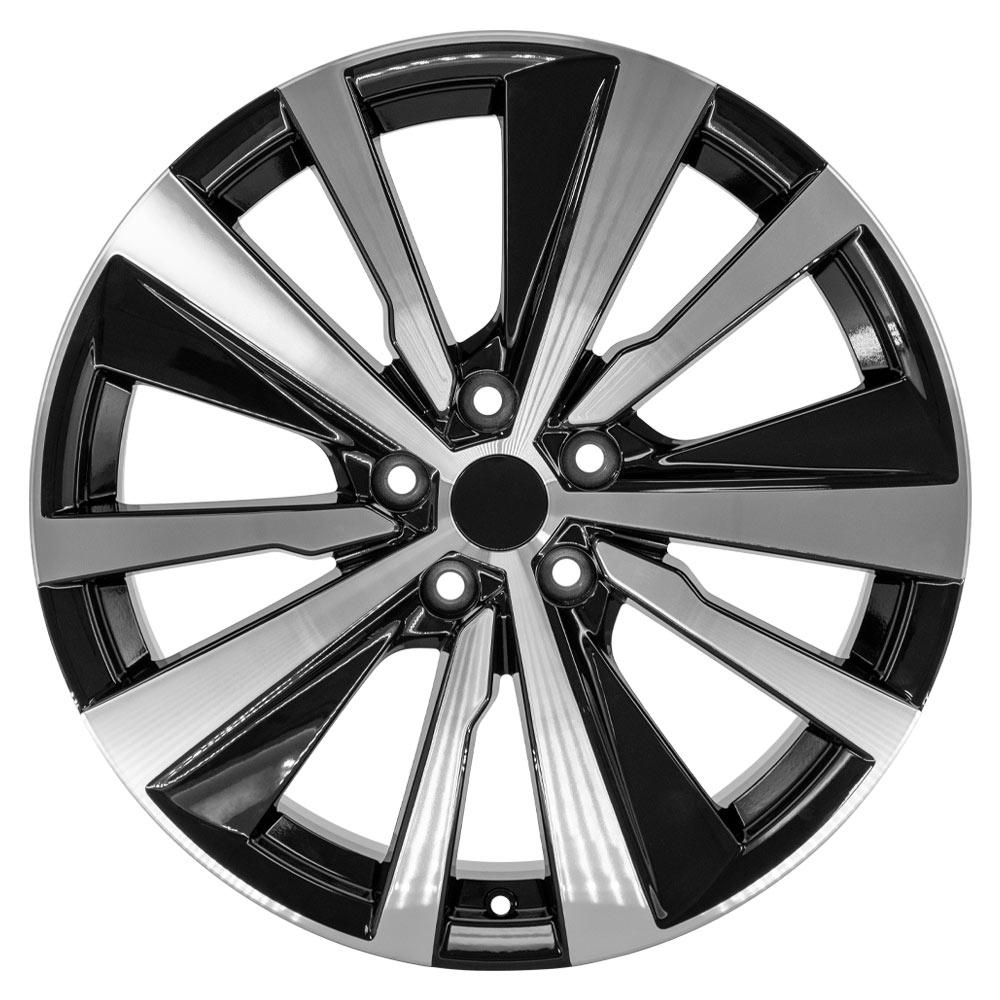 OE Wheels Replica NS29 Black Machined Wheel 19x8.0 +55 5x114.3mm 66.1mm