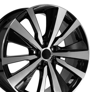 OE Wheels Replica NS29 Black Machined Wheel 19x8.0 +55 5x114.3mm 66.1mm