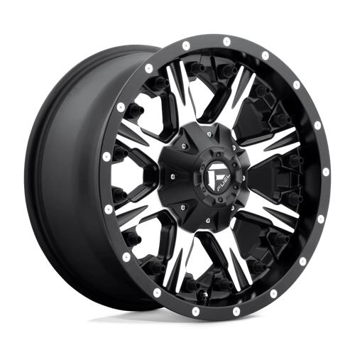 Fuel Offroad D541 NUTZ Matte Black Machined 18x9 +1 6x135|6x139.7mm 106.1mm - Wheelwiz