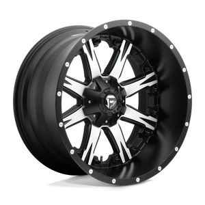 Fuel Offroad D541 NUTZ Matte Black Machined 22x12 -44 6x135|6x139.7mm 106.1mm - WheelWiz