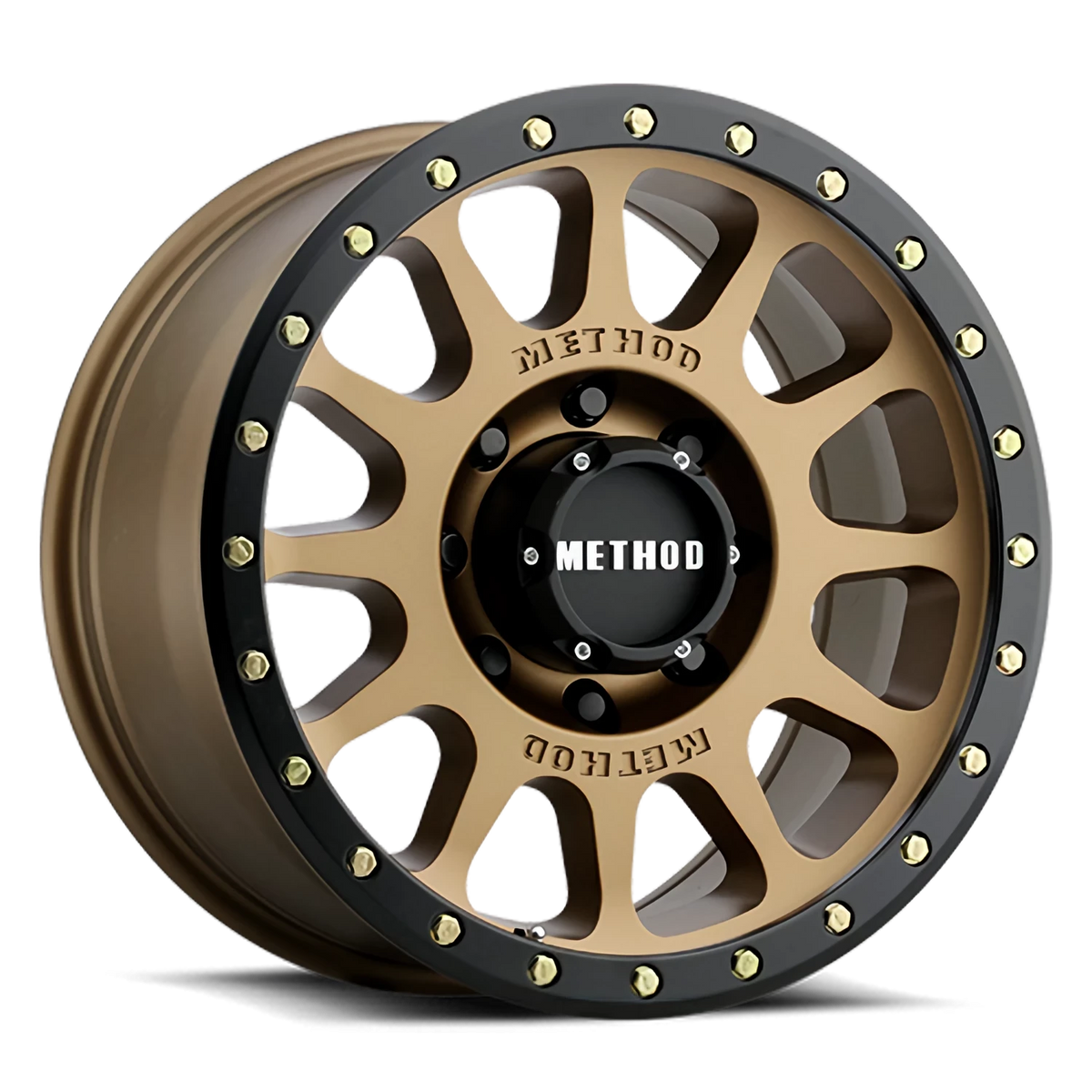 Method Race Wheels NV HD MR305 Method Bronze W/ Black Street Loc 18x9 +18 8x170mm 130.81mm
