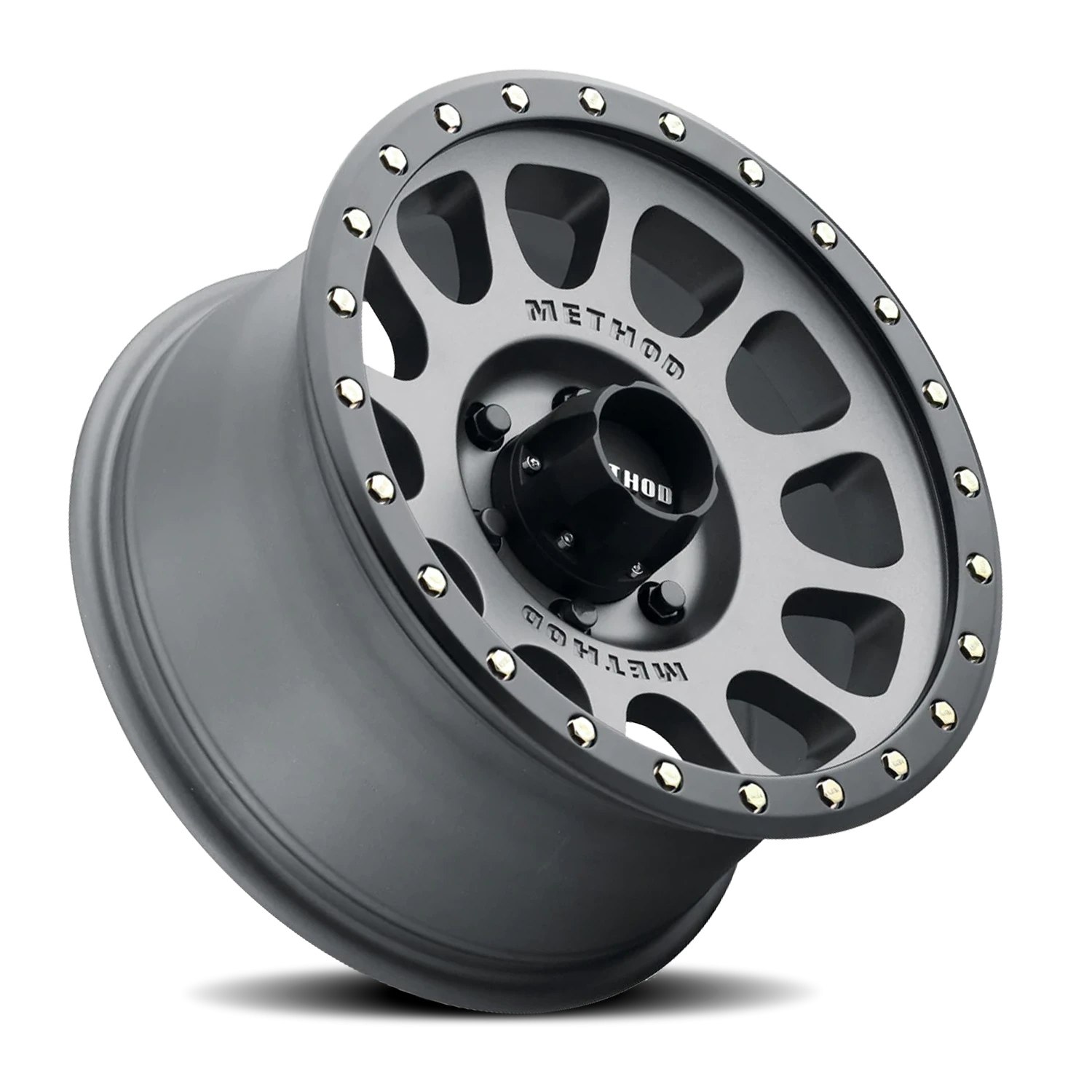 Method Race Wheels NV MR305 Titanium W/ Matte Black Lip 18x9 +18 6x135mm 94mm