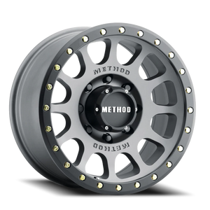 Method Race Wheels NV MR305 Titanium W/ Matte Black Lip 18x9 +18 8x170mm 130.81mm