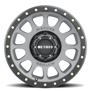 Method Race Wheels NV MR305 Titanium W/ Matte Black Lip 17x8.5 0 8x165.1mm 130.81mm