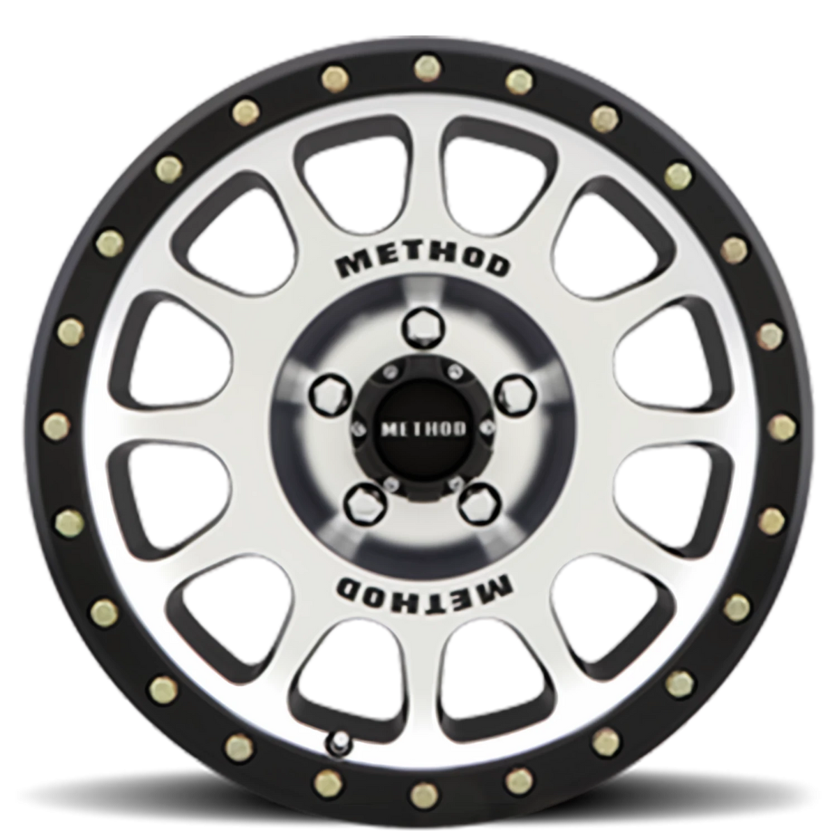 Method Race Wheels NV MR305 Black W/ Machined Face-Black Street Loc 17x8.5 0 5x139.7mm 108mm