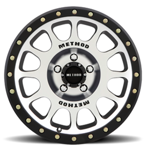 Method Race Wheels NV MR305 Black W/ Machined Face-Black Street Loc 17x8.5 0 5x127mm 94mm