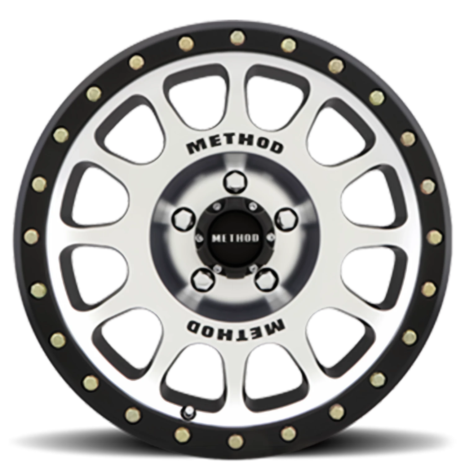 Method Race Wheels NV MR305 Black W/ Machined Face-Black Street Loc 16x8 0 5x114.3mm 83mm