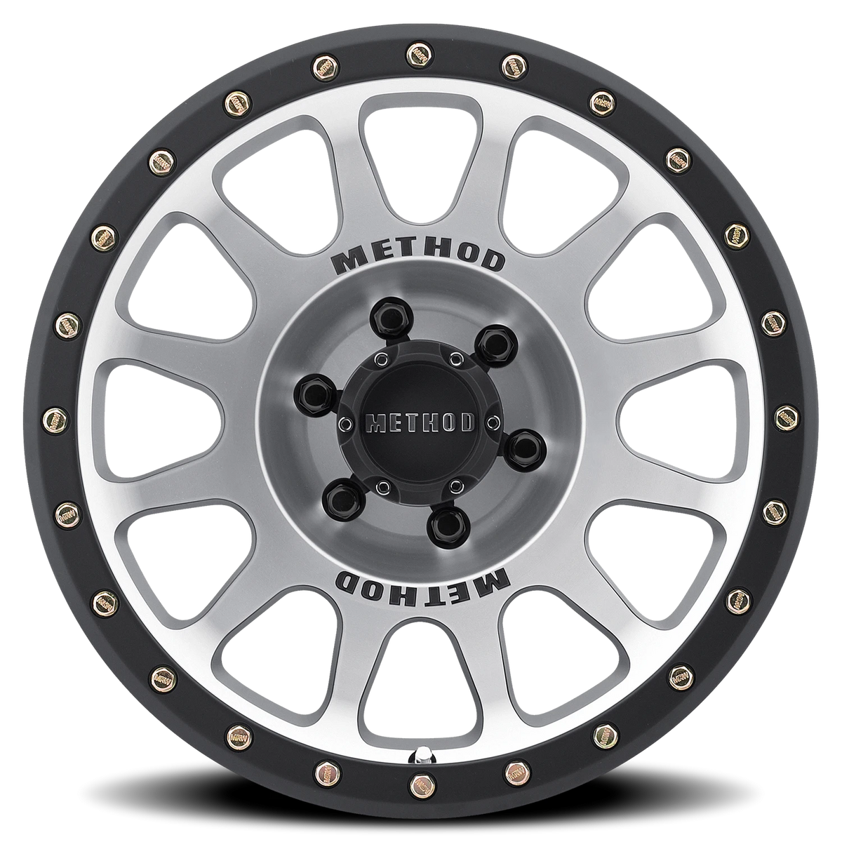 Method Race Wheels NV MR305 Black W/ Machined Face-Black Street Loc 17x8.5 0 6x135mm 94mm - Wheelwiz