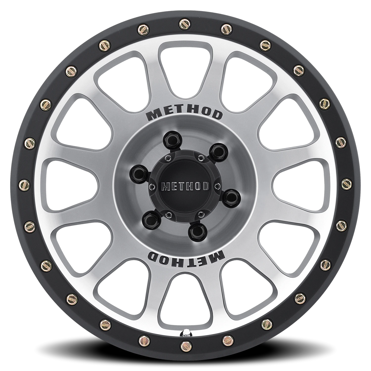 Method Race Wheels NV MR305 Black W/ Machined Face-Black Street Loc 18x9 +18 6x135mm 94mm - Wheelwiz
