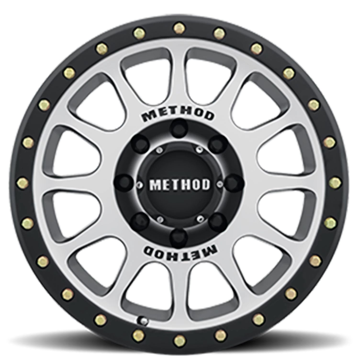 Method Race Wheels NV MR305 Black W/ Machined Face-Black Street Loc 18x9 +18 8x170mm 130.81mm