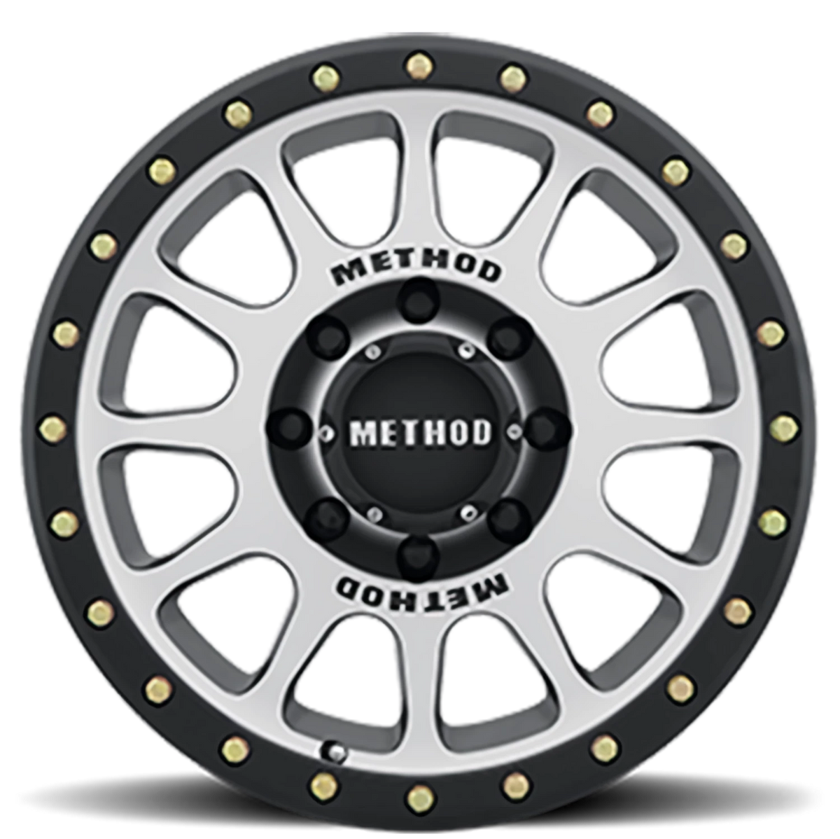 Method Race Wheels NV MR305 Black W/ Machined Face-Black Street Loc 17x8.5 0 8x170mm 130.81mm