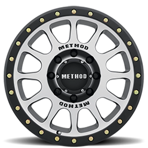 Method Race Wheels NV MR305 Black W/ Machined Face-Black Street Loc 17x8.5 0 8x170mm 130.81mm